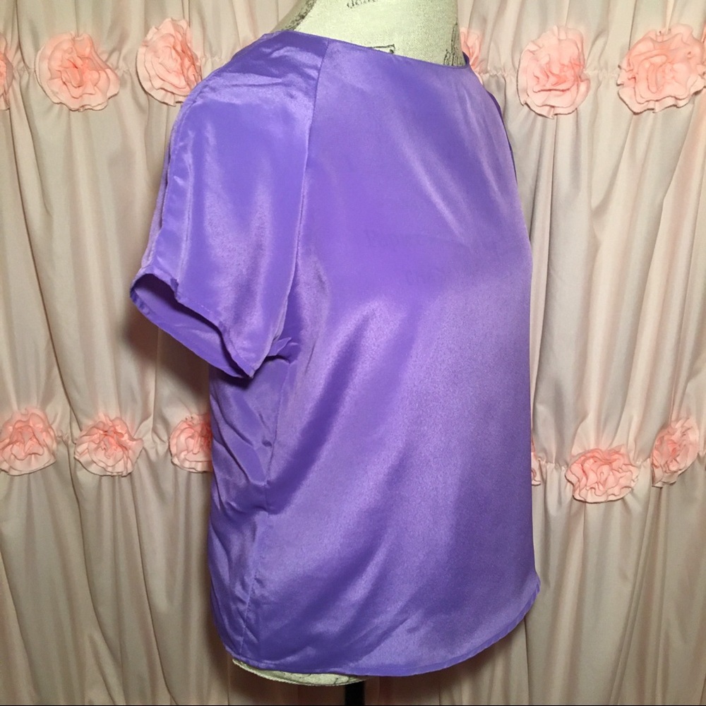 Petite Purple Blouse - Picture 3 of 6